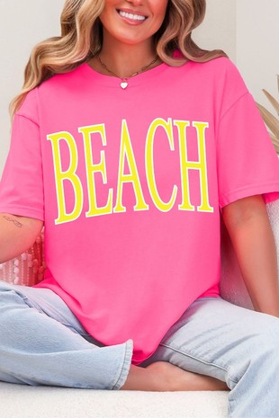 Beach Please Oversized T- Shirt